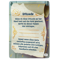 Ich habe fertig - Karte "Urkunde"