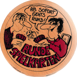 Runde Spielkarten